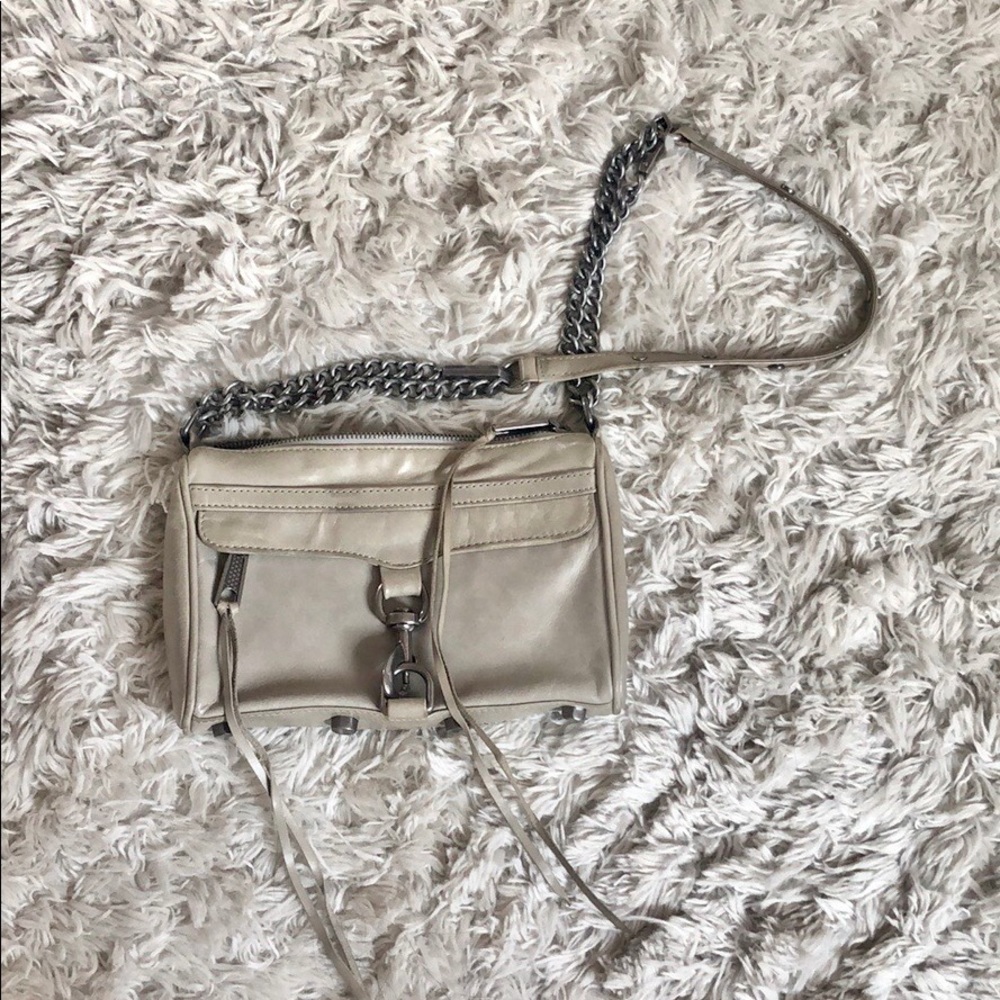 Rebecca Minkoff Gray Mini Mac Crossbody Bag